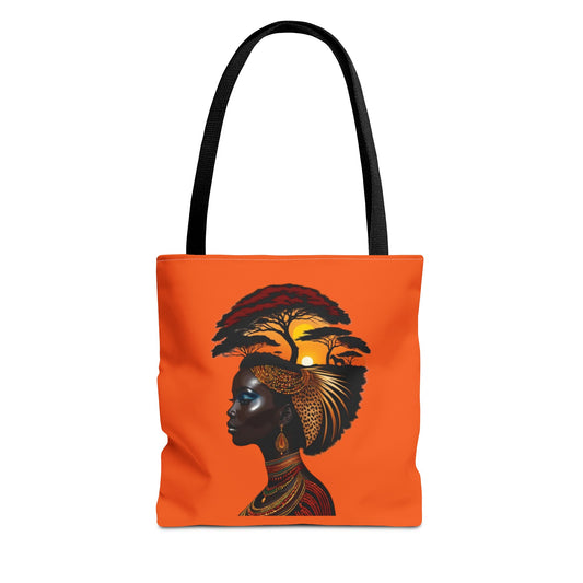 Africa  orange Tote Bag (AOP)