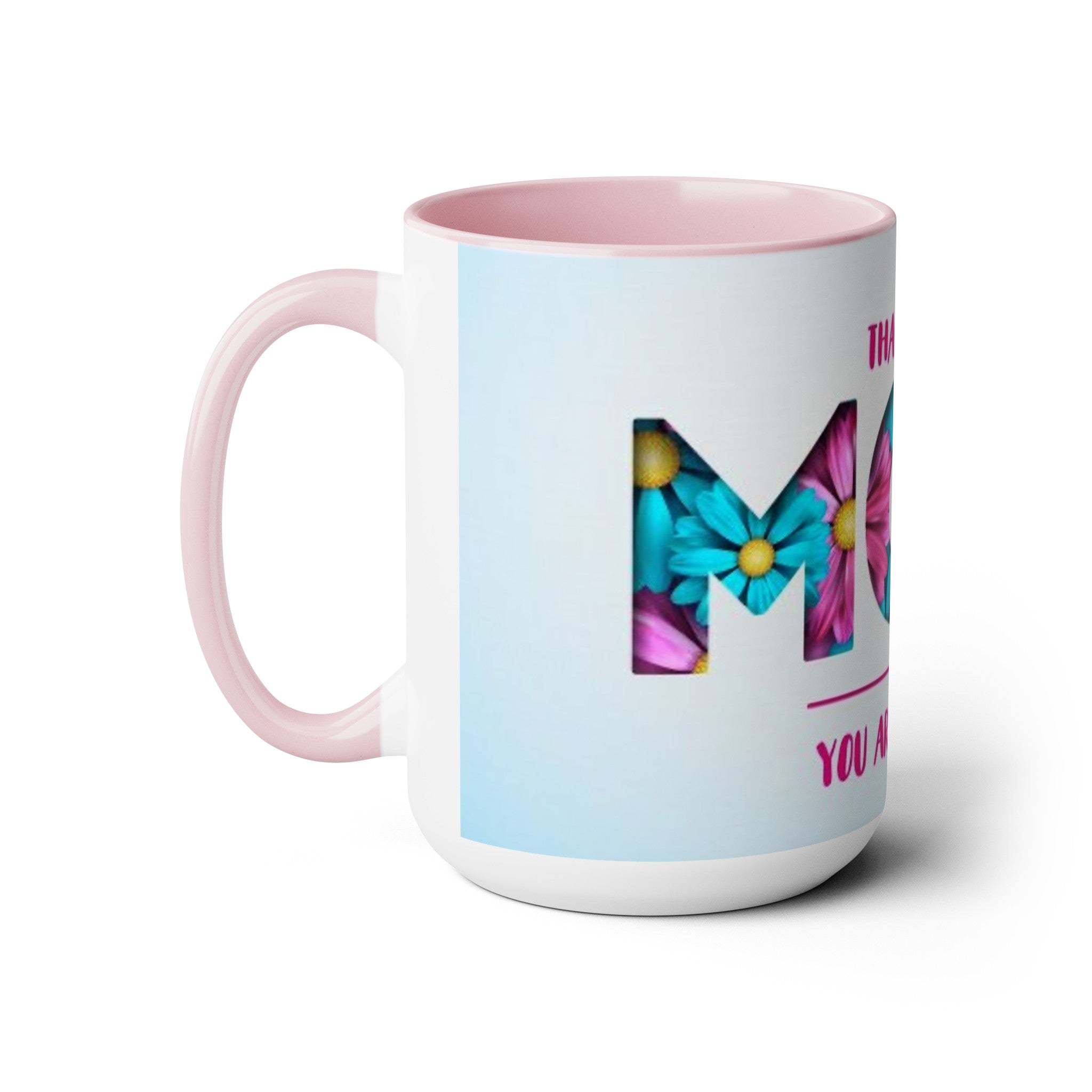 The Best MOM Two-Tone Coffee Mugs, 15oz