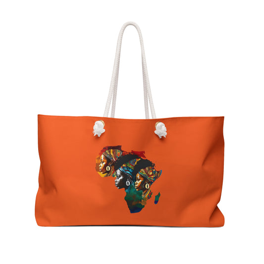 African orange  Weekender Bag