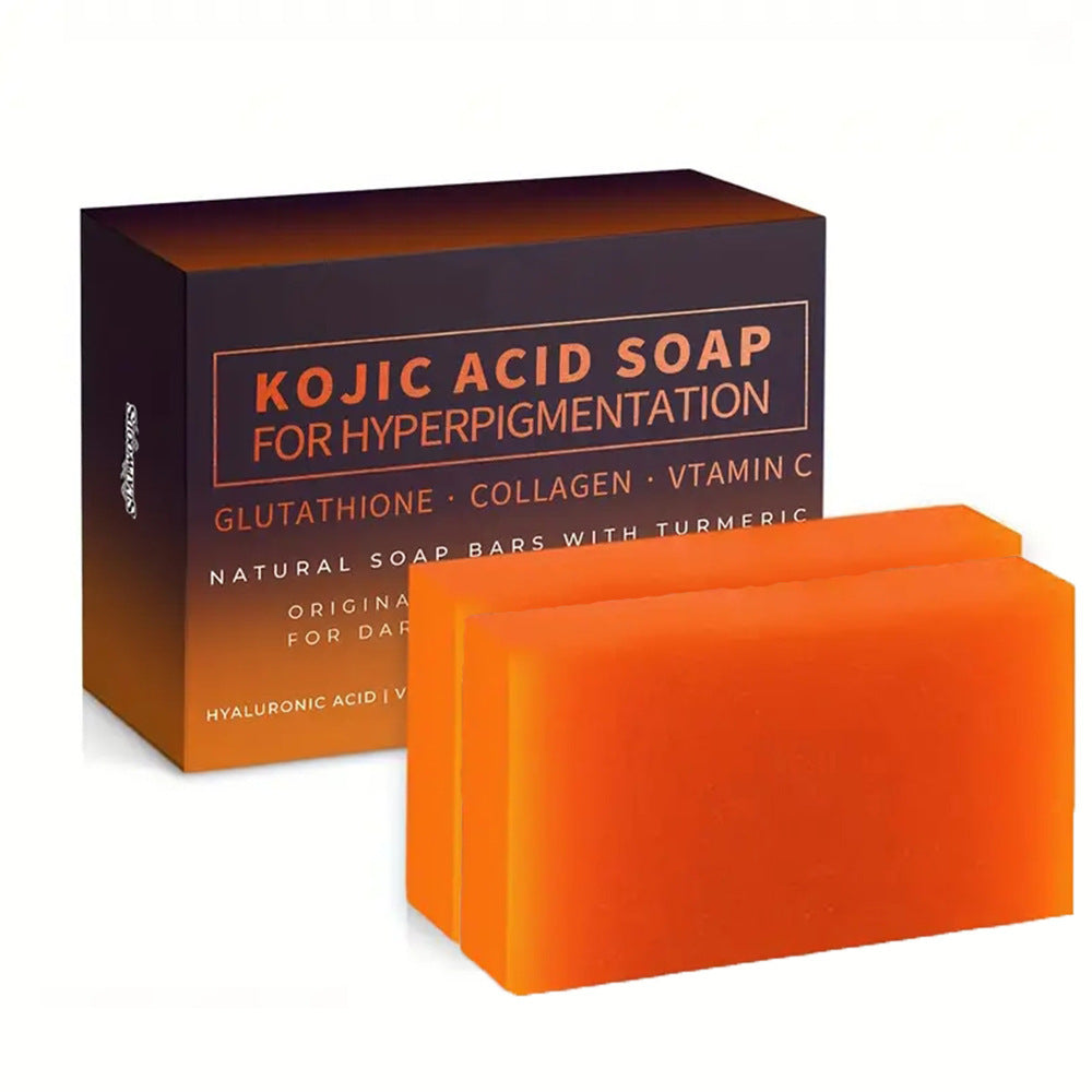 Brightening Skin Color Handmade Turmeric Kojic Acid Soap