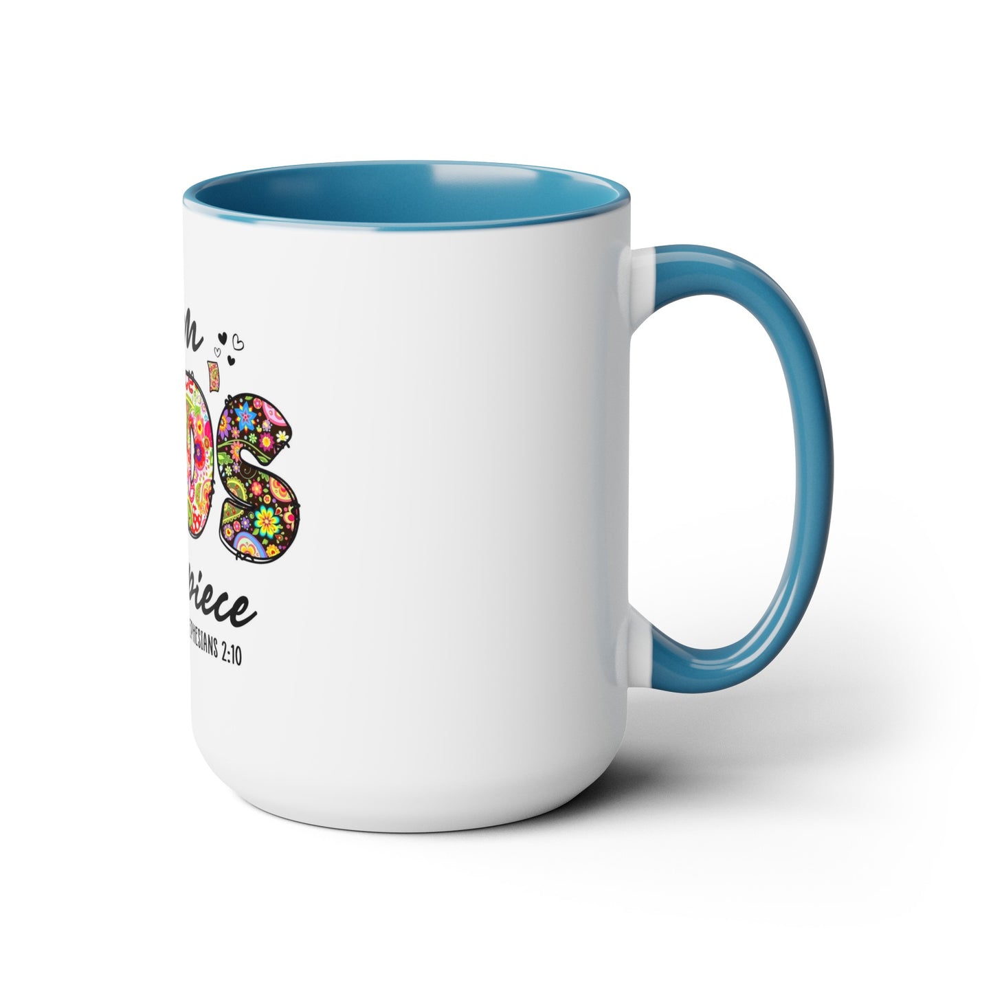 God Master Piece Two-Tone Coffee Mugs, 15oz