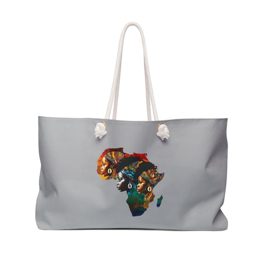 African Ligth Gray Weekender Bag