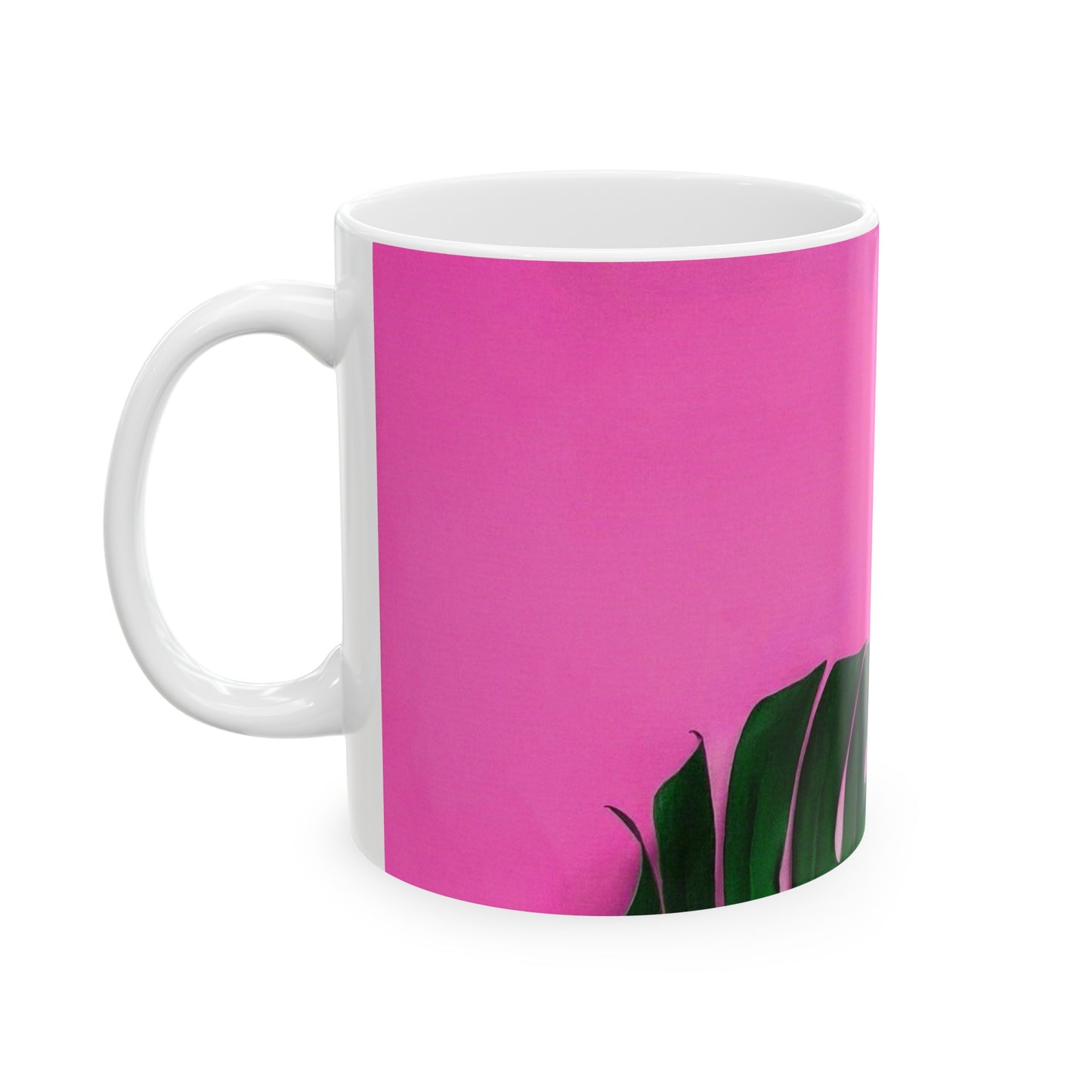 Pink Ceramic Mug, (11oz, 15oz)