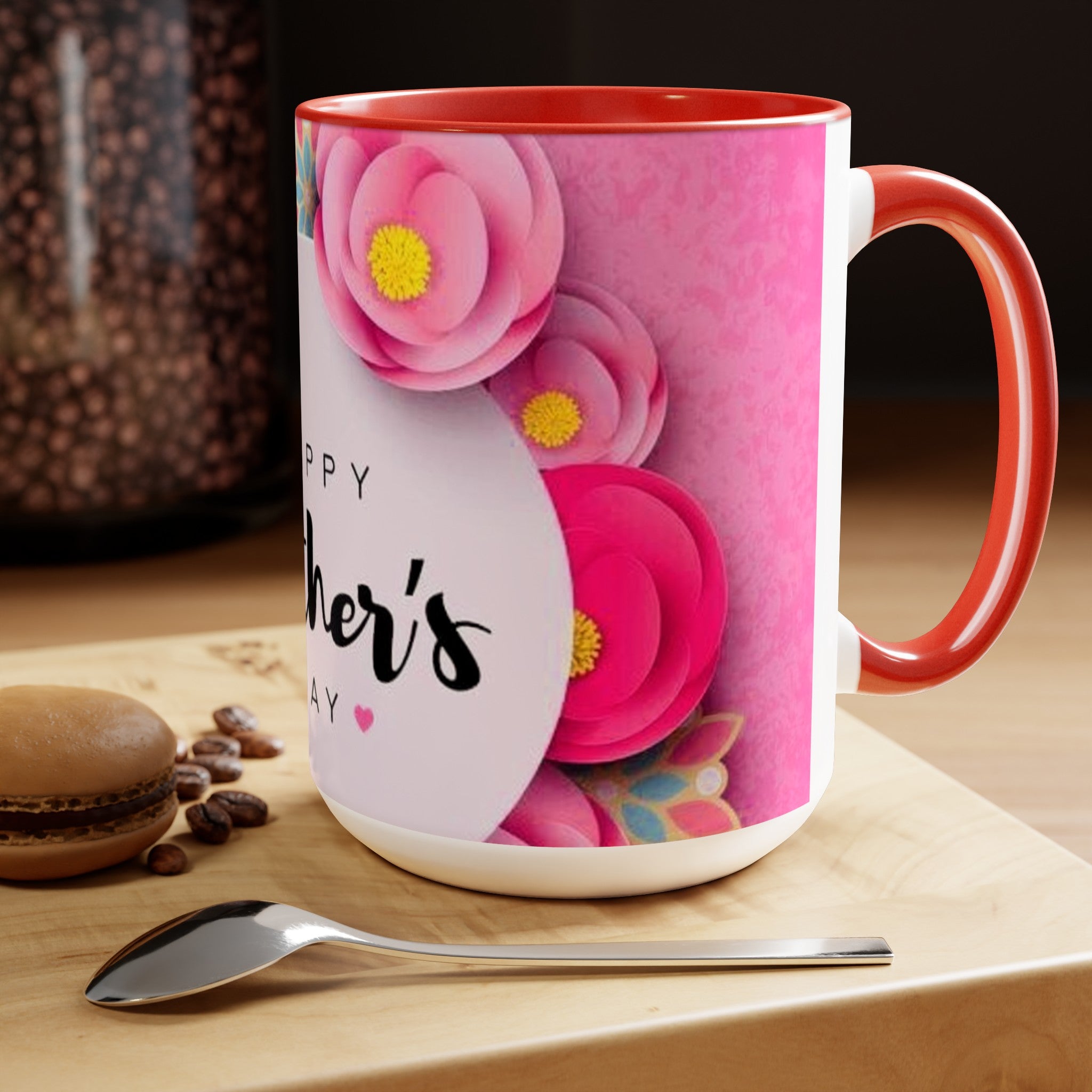 Happy Mother’s days Two-Tone Coffee Mugs, 15oz