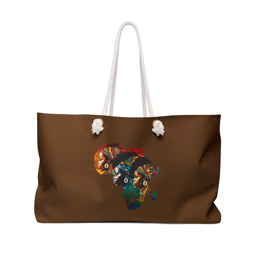African  Brown Weekender Bag