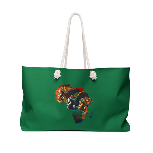 African  Green Weekender Bag