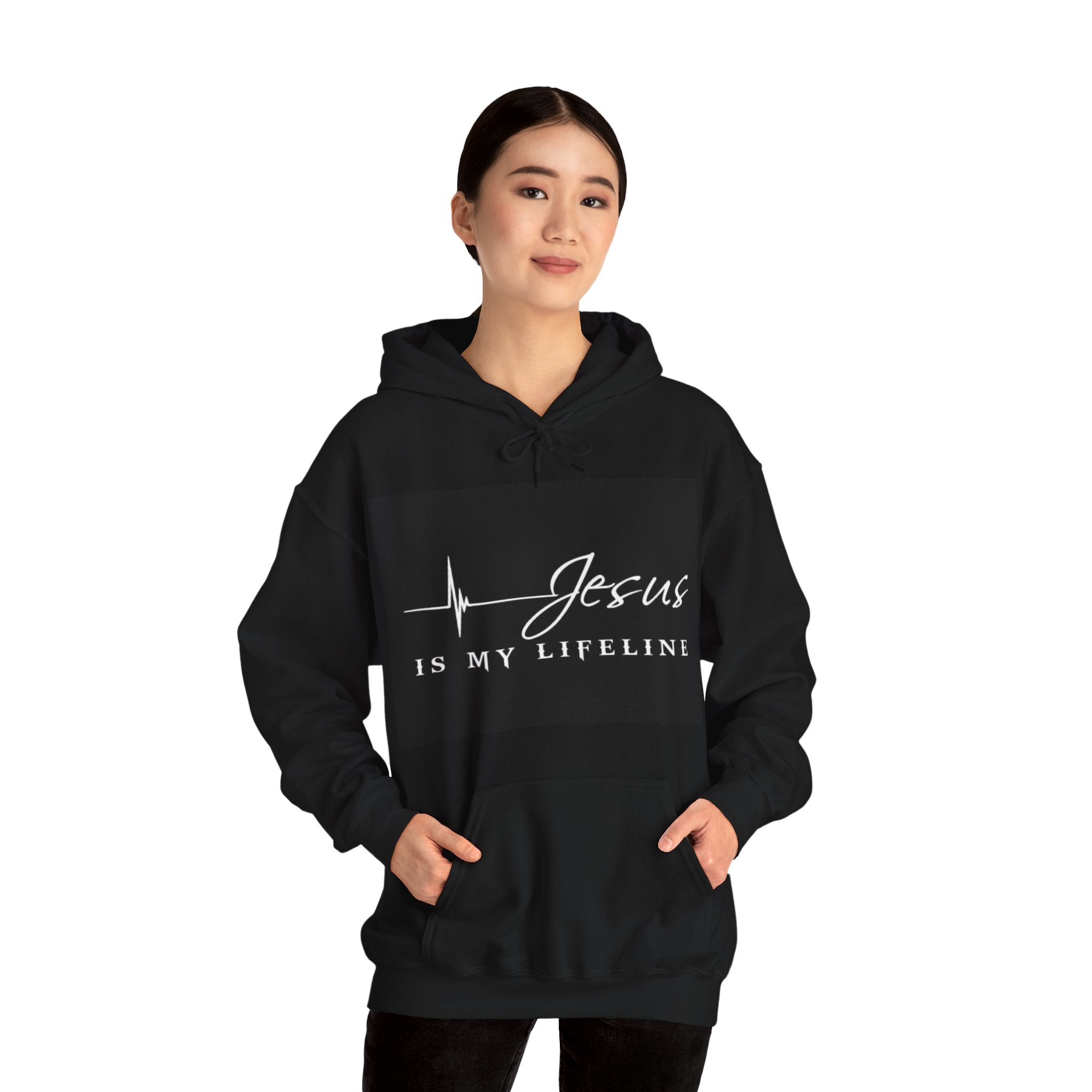 Jesus is my lifeline Unisex Heavy Blend™ Hooded Sweatshirt