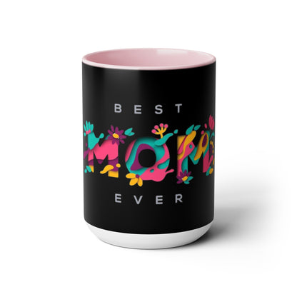 Best Mom Ever Two-Tone Coffee Mugs, 15oz