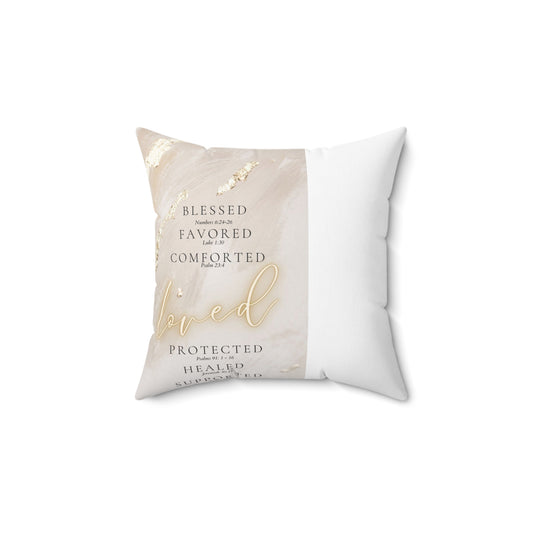 Bless Spun Polyester Square Pillow