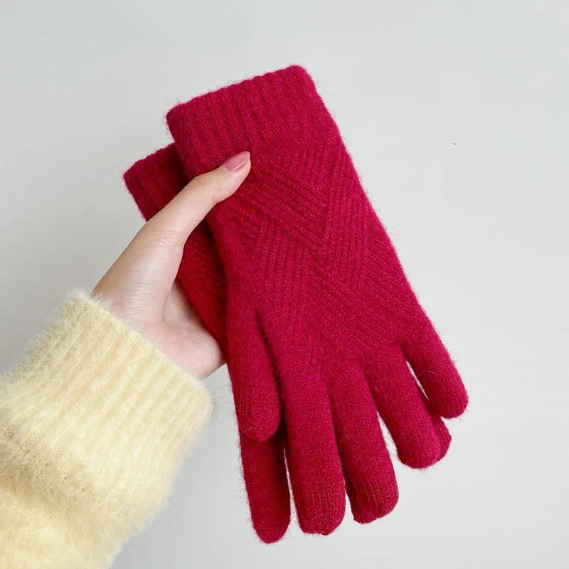 Fashion Cashmere Winter Gloves for Men and Women