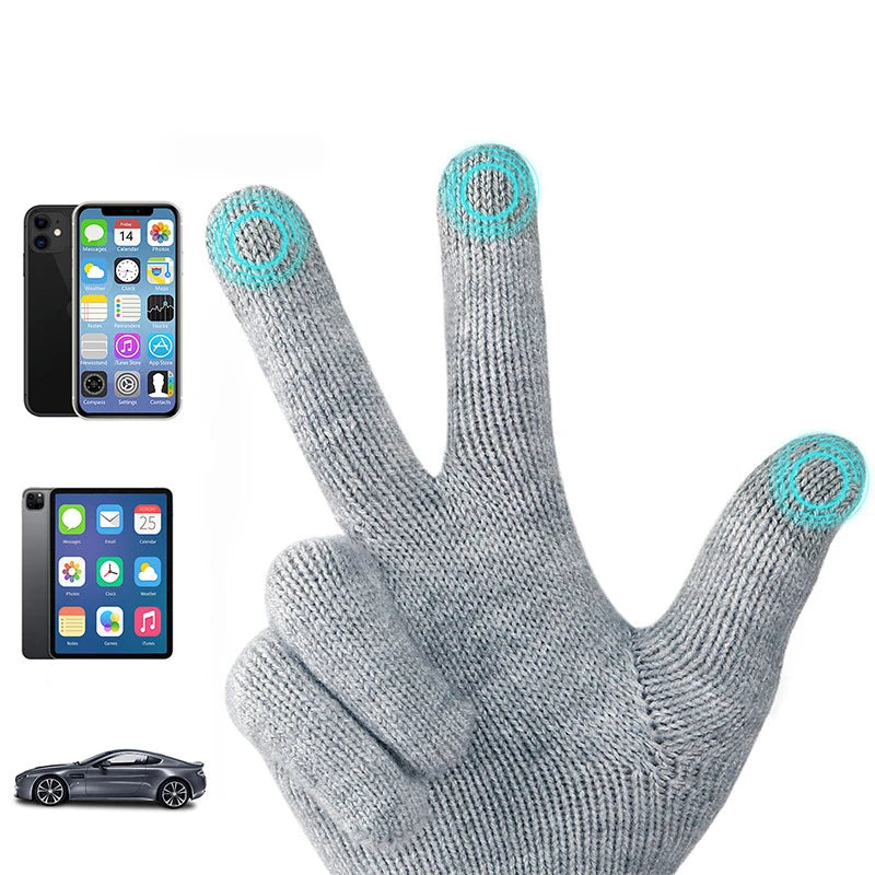 Fashion Cashmere Winter Gloves for Men and Women