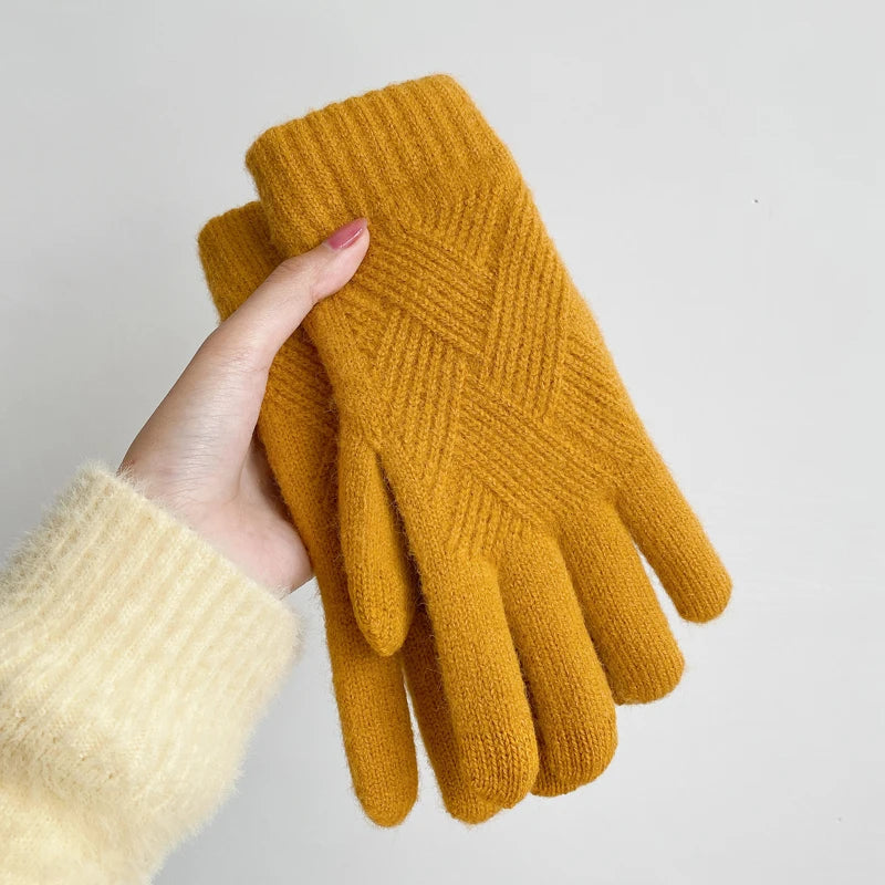 Fashion Cashmere Winter Gloves for Men and Women