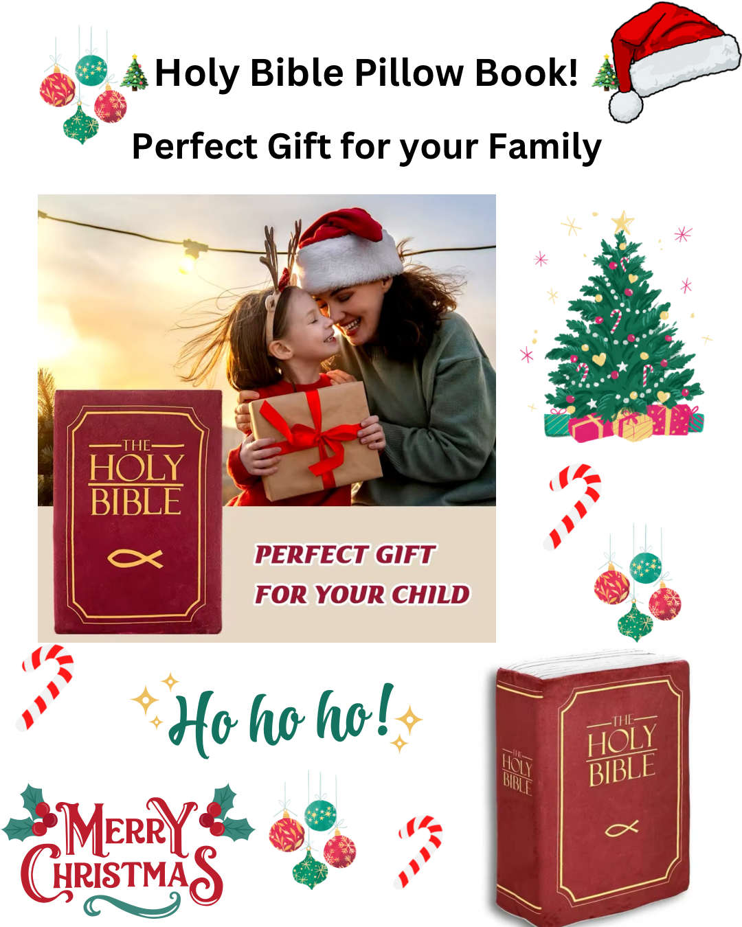 The Perfect Christmas Gift: Holy Bible Pillow Book!🎄