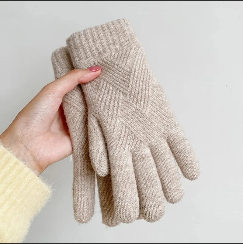 Fashion Cashmere Winter Gloves for Men and Women