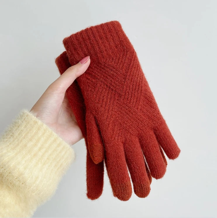 Fashion Cashmere Winter Gloves for Men and Women