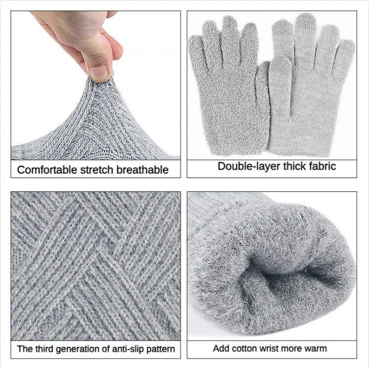 Fashion Cashmere Winter Gloves for Men and Women